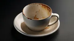 Barato e eficaz: o que colocar na caneca para remover os resíduos de café secos de uma só vez?