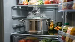 Porque não se deve colocar comida quente no frigorífico: consequências para o aparelho e os alimentos